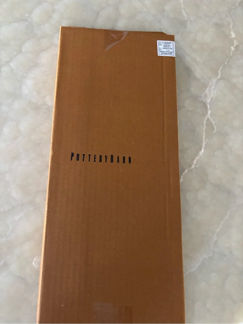 Pottery Barn Brown Wood Monogrammed Serving Board (K)